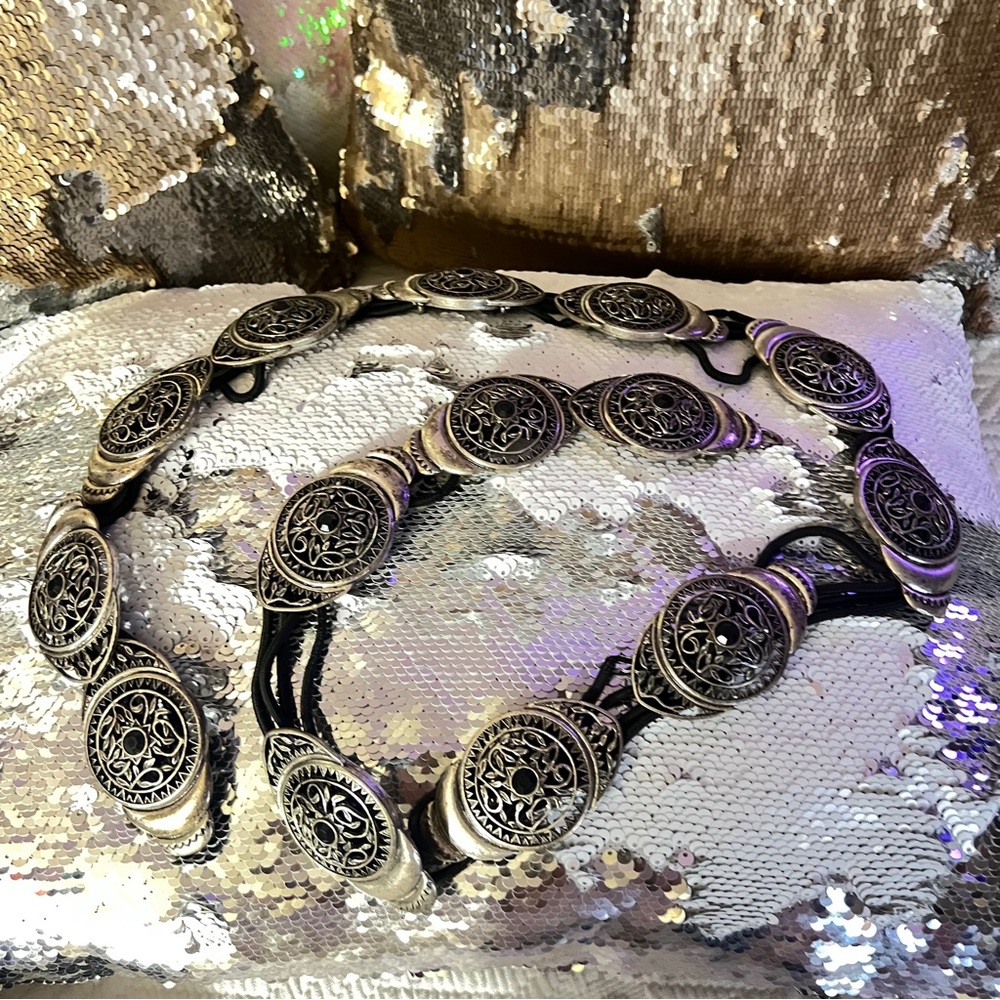 Silver Medallion Belt